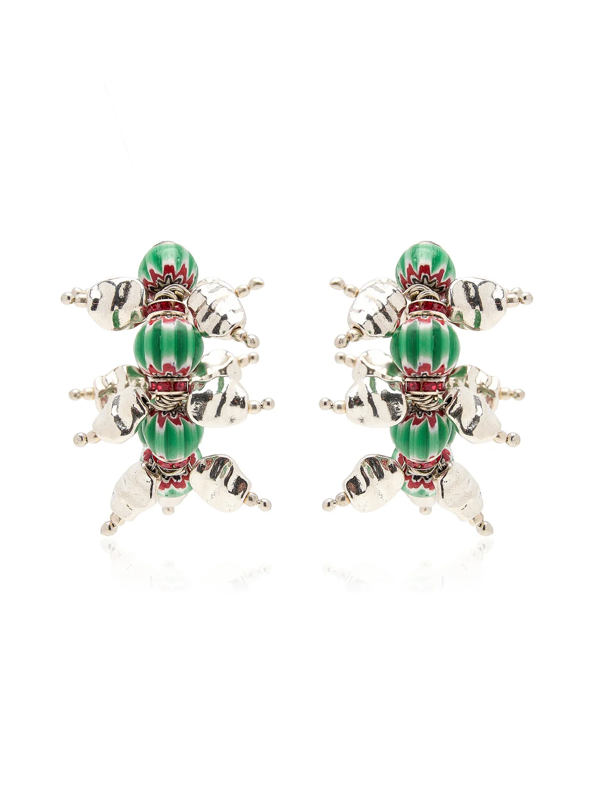 Dries Van Noten Beaded Hoop Earrings