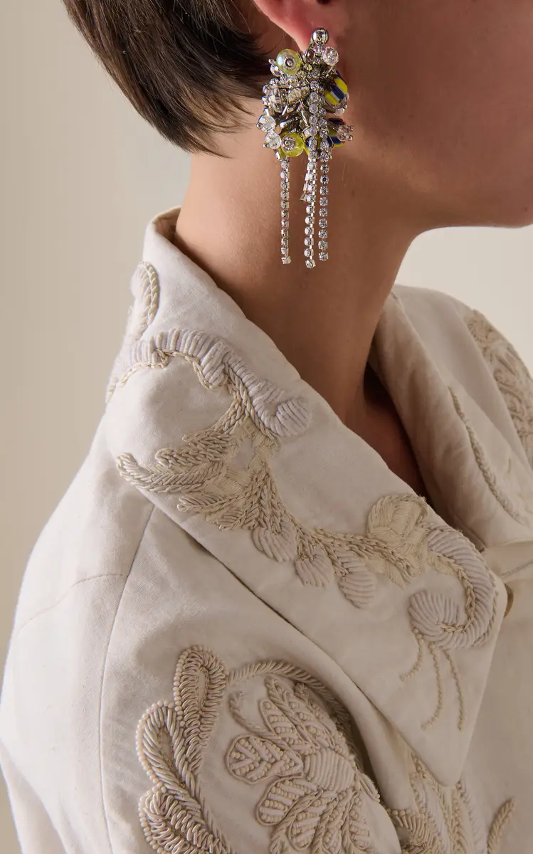 Dries Van Noten Crystal and Bead Earrings | Thumbnail 2