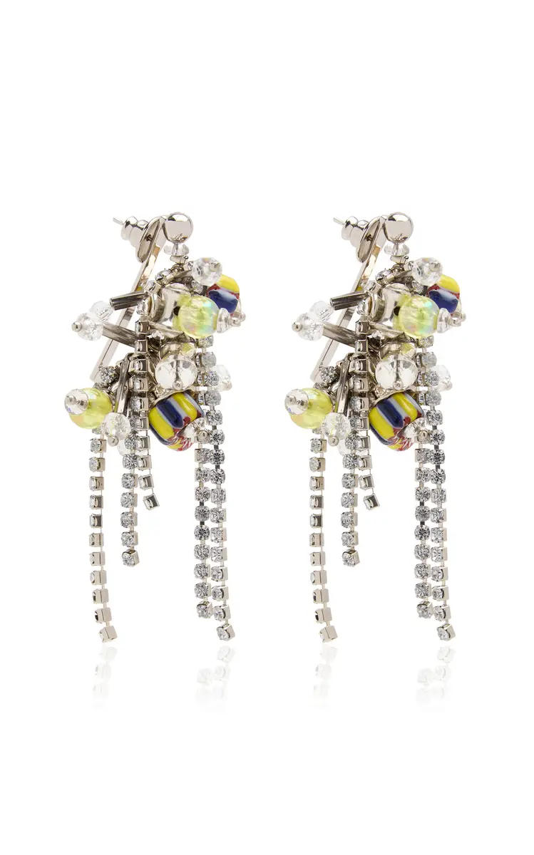 Dries Van Noten Crystal and Bead Earrings | Thumbnail 3