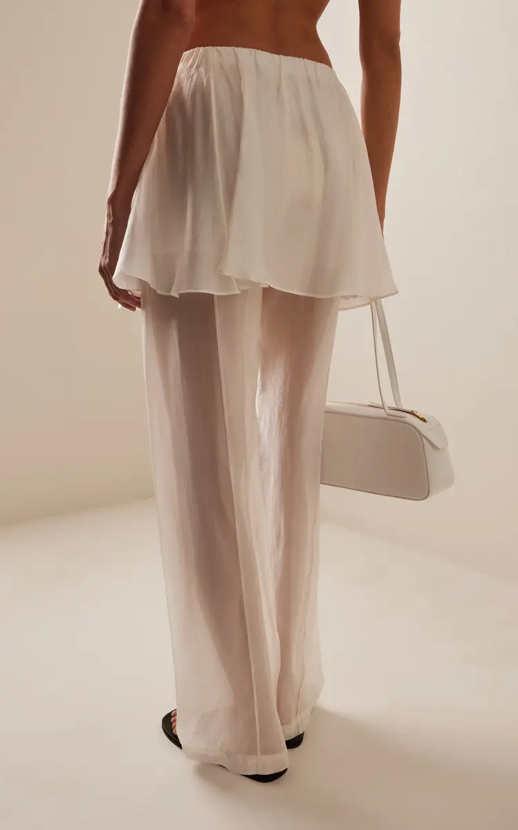 The Garment Gilian Skirt-Overlay Organza Peplum Pants | Thumbnail 4