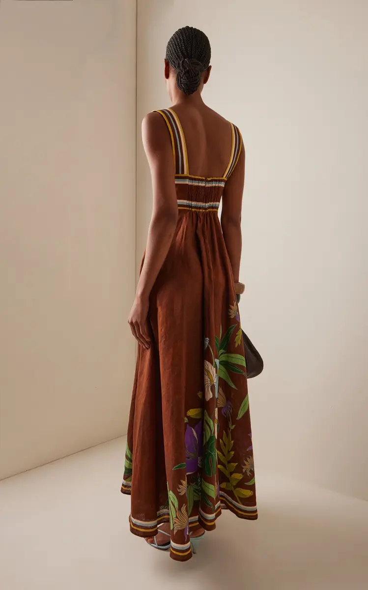 ALÉMAIS Alfie Twisted Linen Maxi Dress | Thumbnail 4