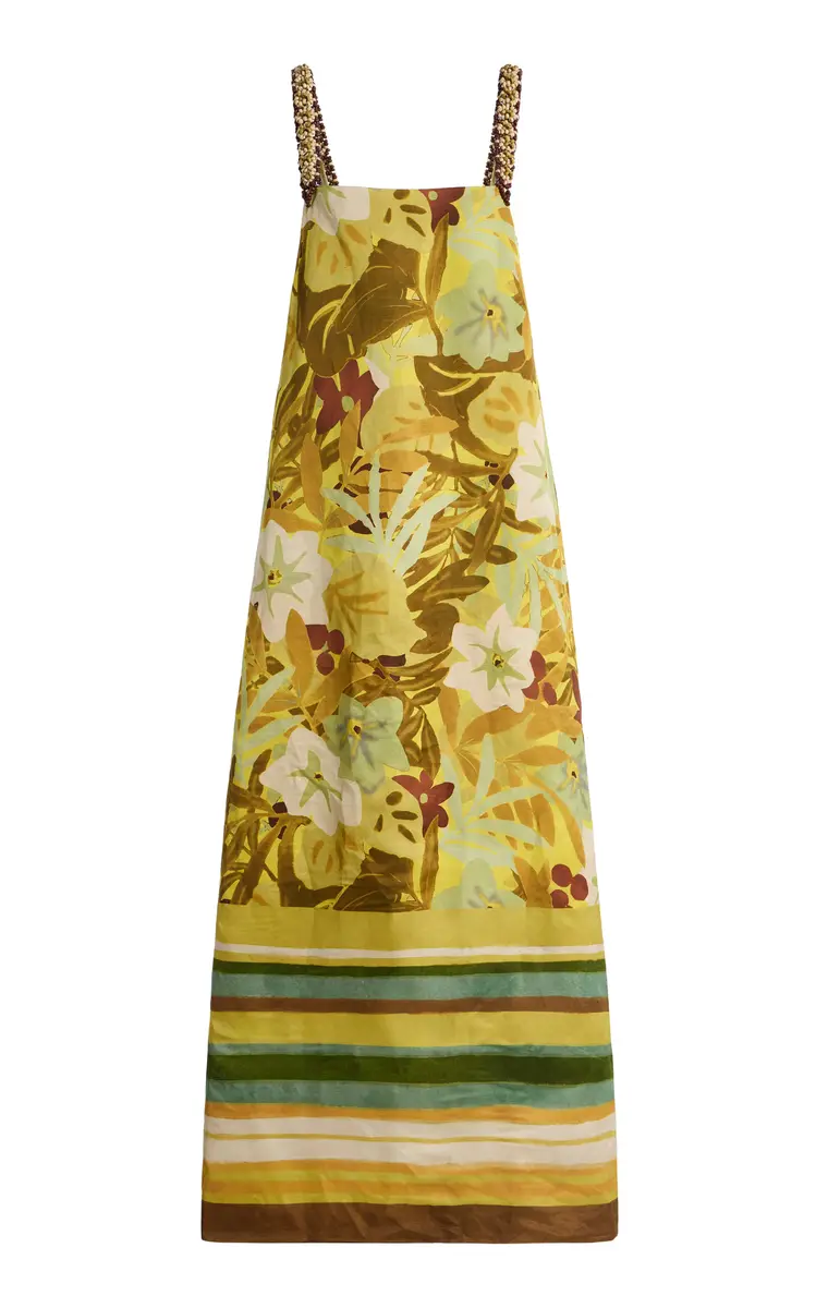ALÉMAIS Printed Linen-Blend Maxi Dress | Thumbnail 6 ALÉMAIS Printed Linen-Blend Maxi Dress | Thumbnail 6