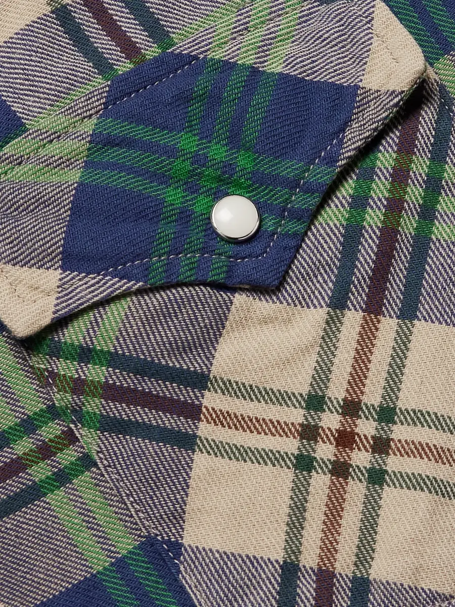 KAPITAL Columbia Checked Cotton-Flannel Western Shirt - Men | Thumbnail 5 KAPITAL Columbia Checked Cotton-Flannel Western Shirt - Men | Thumbnail 5