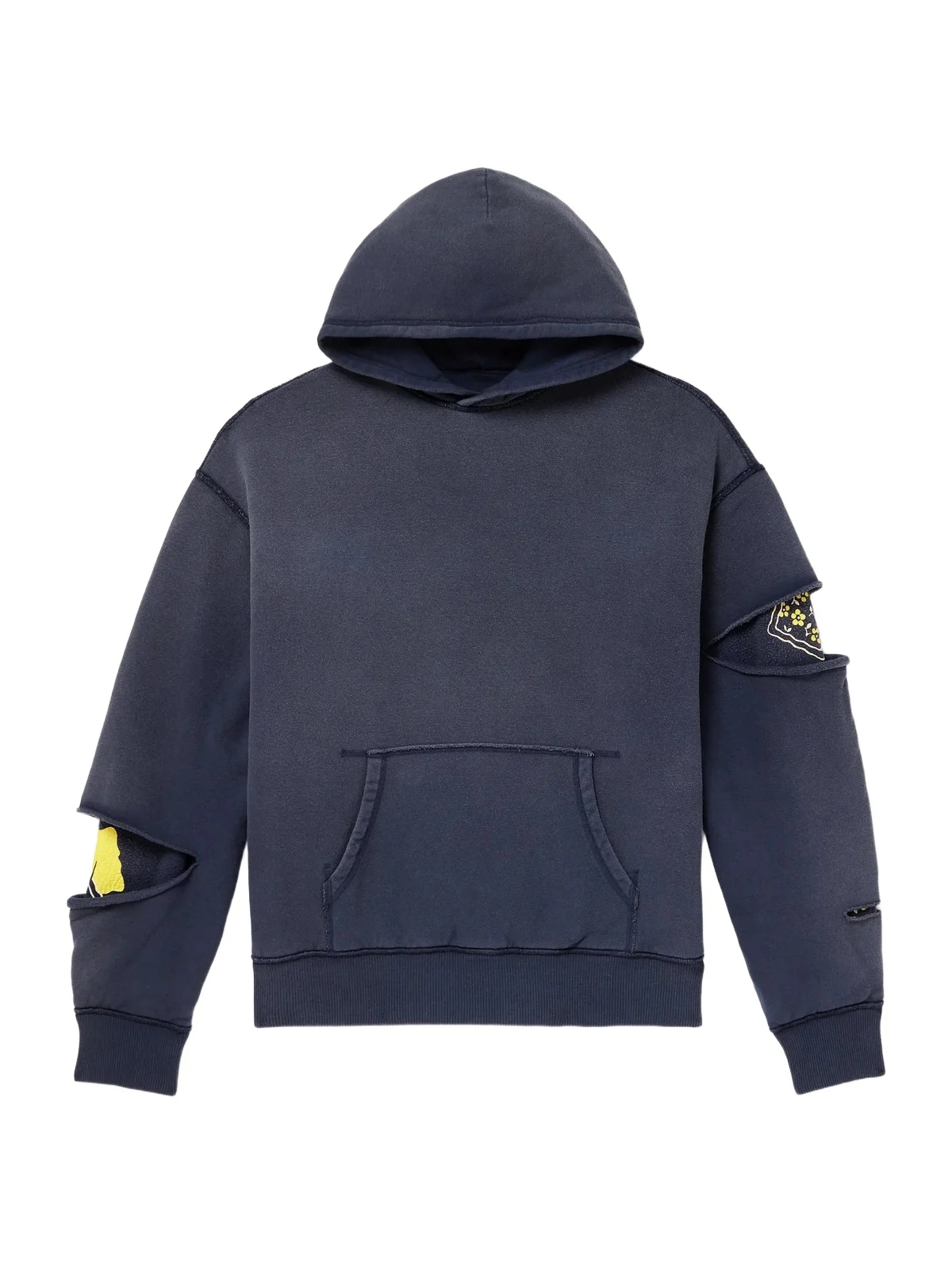 KAPITAL Reversible Distressed Printed Cotton-Jersey Hoodie - Men
