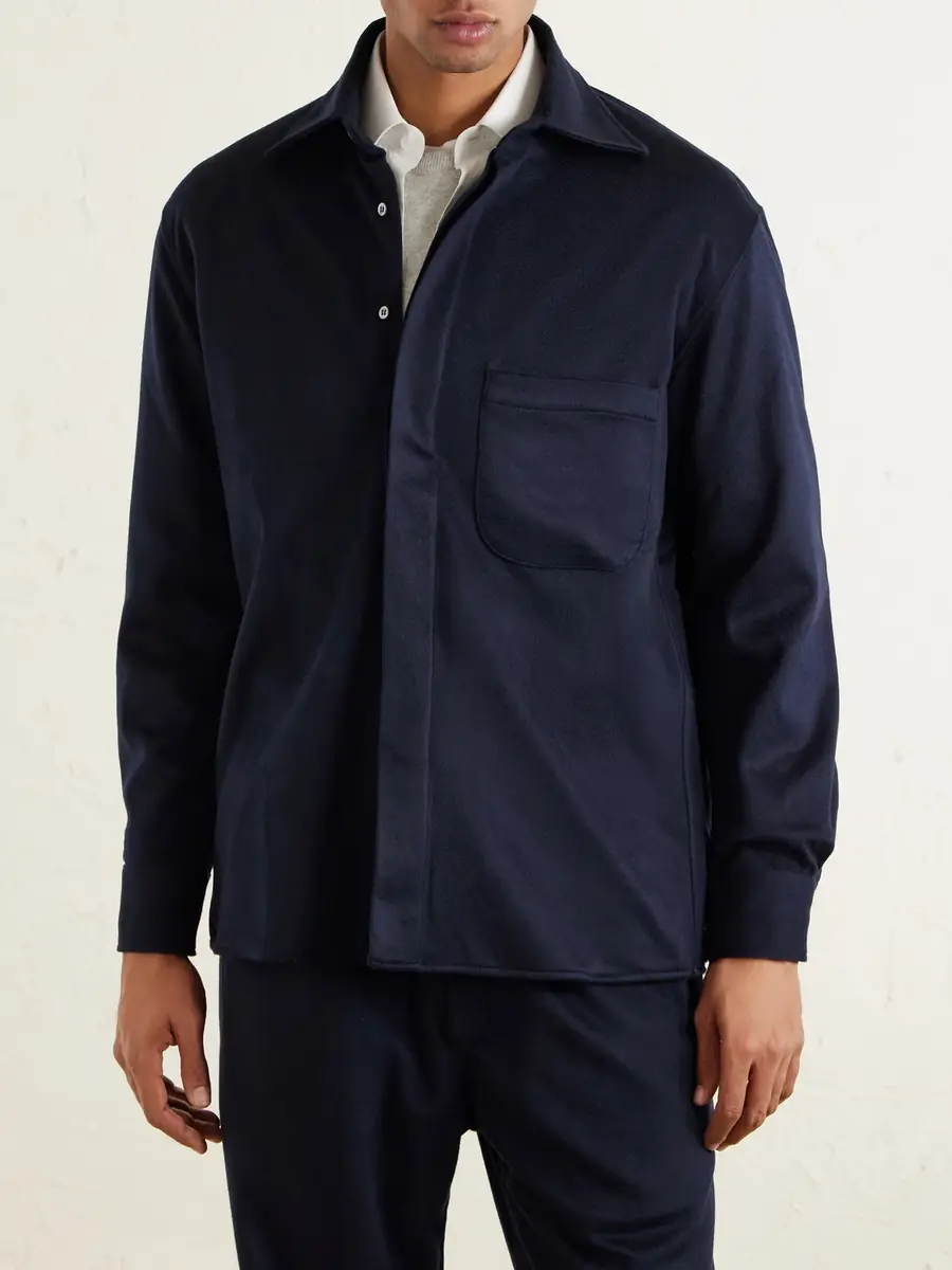 Saman Amel Cashmere Shirt Jacket - Men | Thumbnail 3