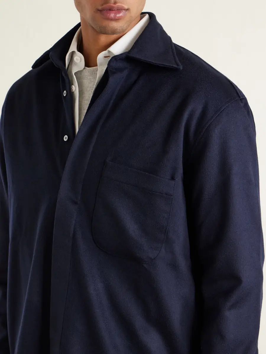 Saman Amel Cashmere Shirt Jacket - Men | Thumbnail 5