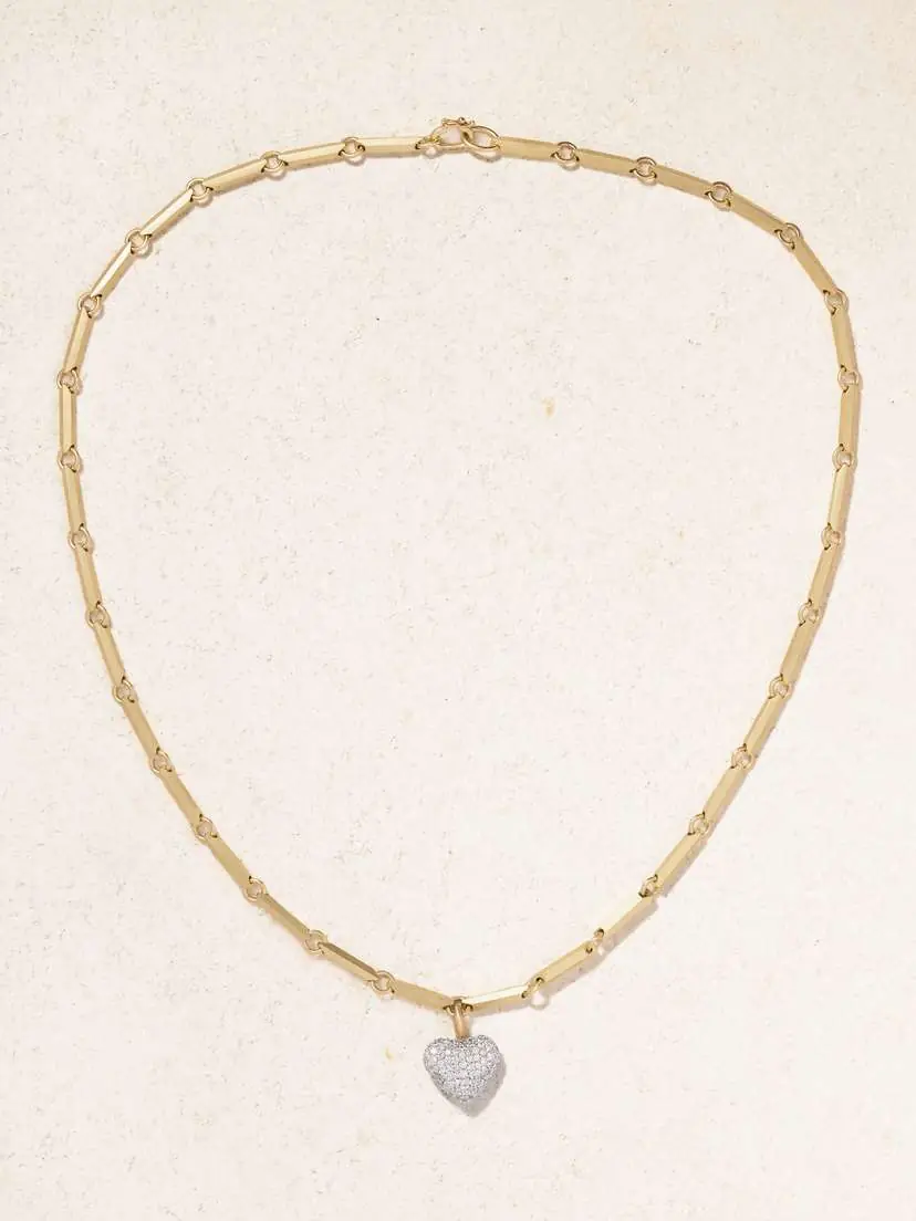 Irene Neuwirth 18-karat Yellow And White Gold Diamond Necklace | Thumbnail 4 Irene Neuwirth 18-karat Yellow And White Gold Diamond Necklace | Thumbnail 4