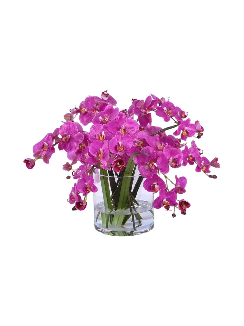 Winward Home Faux Orchid Phalaenopsis Floral Arrangement