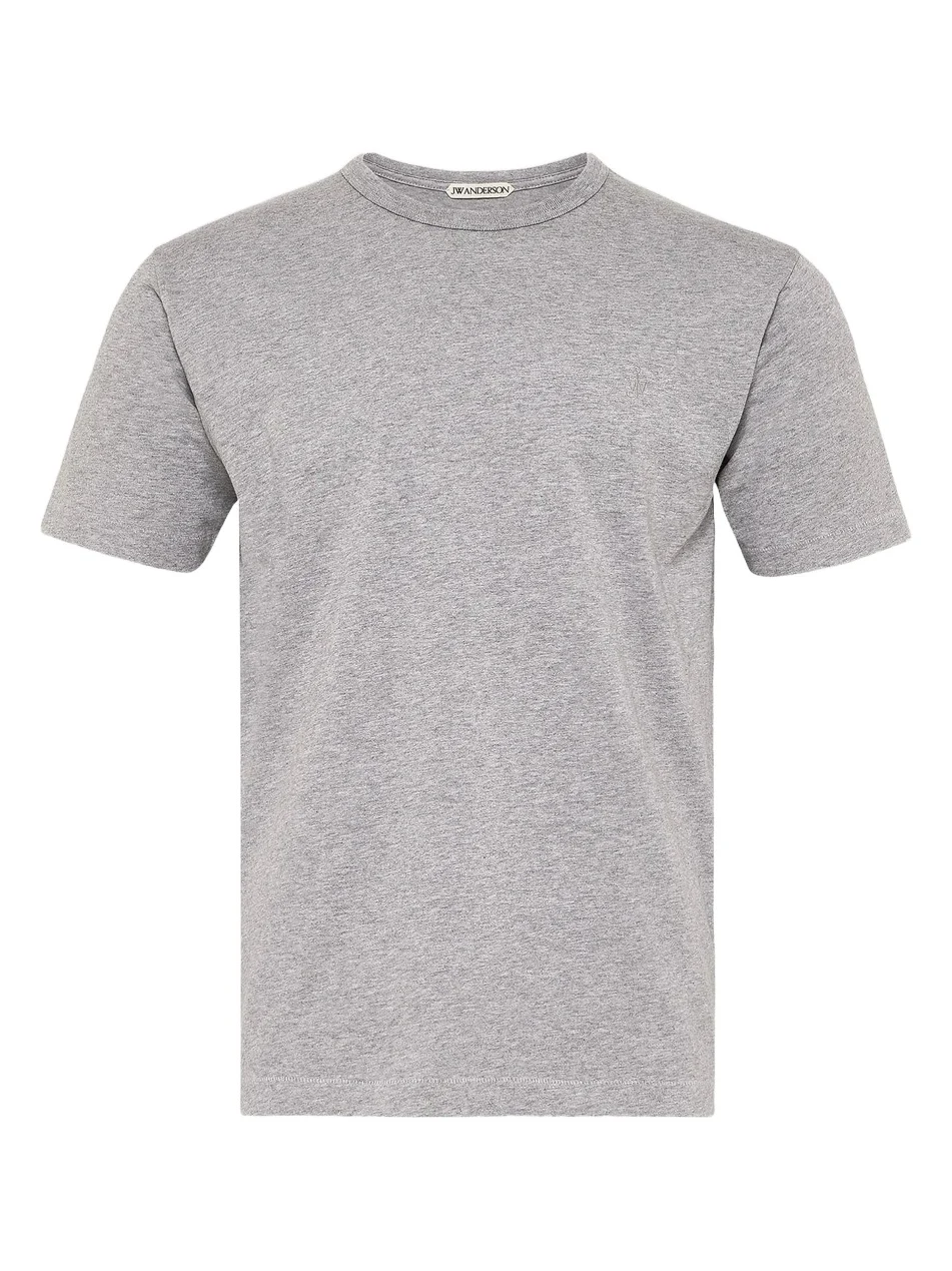 Men's Anchor-Embroidered Cotton Jersey T-Shirt Men's Anchor-Embroidered Cotton Jersey T-Shirt