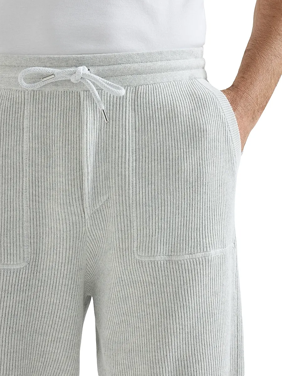 Brunello Cucinelli Men's Cotton English Rib Knit Bermuda Shorts | Thumbnail 5