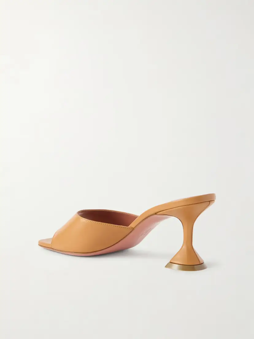 Amina Muaddi Lupita Leather Mules | Thumbnail 3 Amina Muaddi Lupita Leather Mules | Thumbnail 3