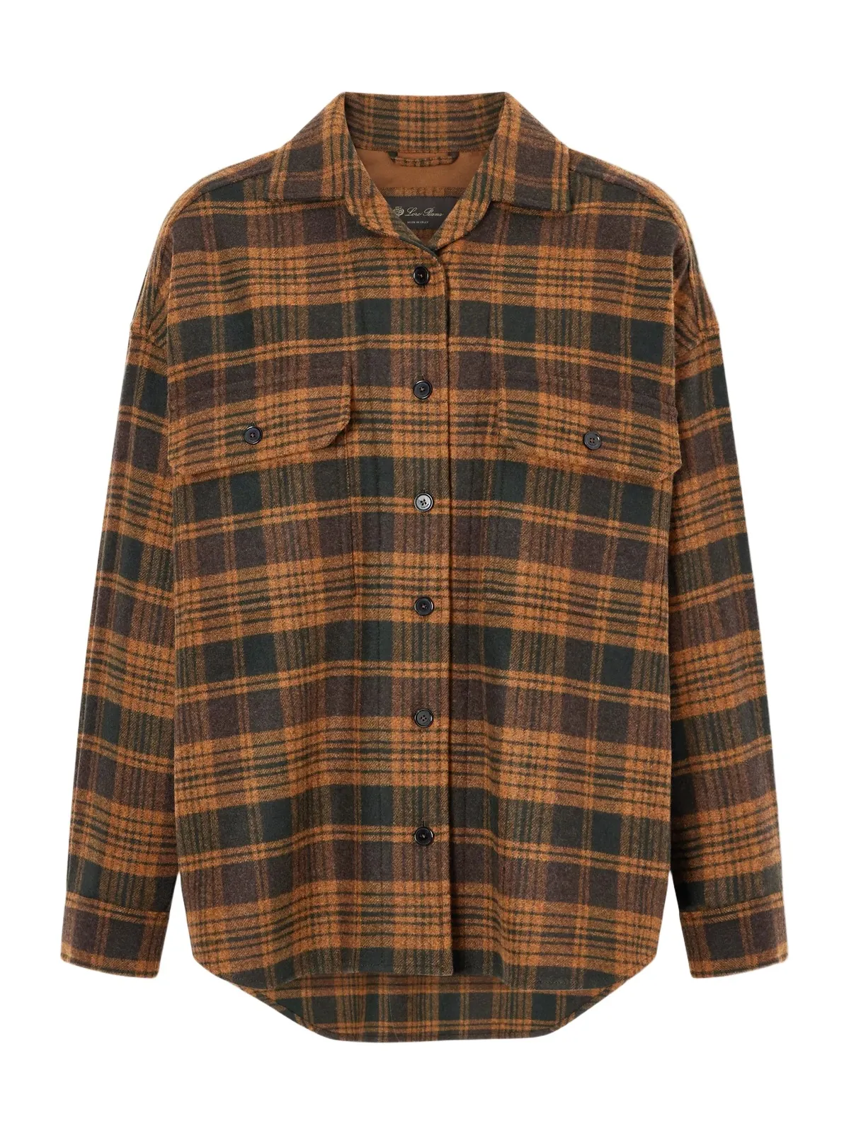 Darby Checked Wool And Cashmere-blend Shirt - Brown