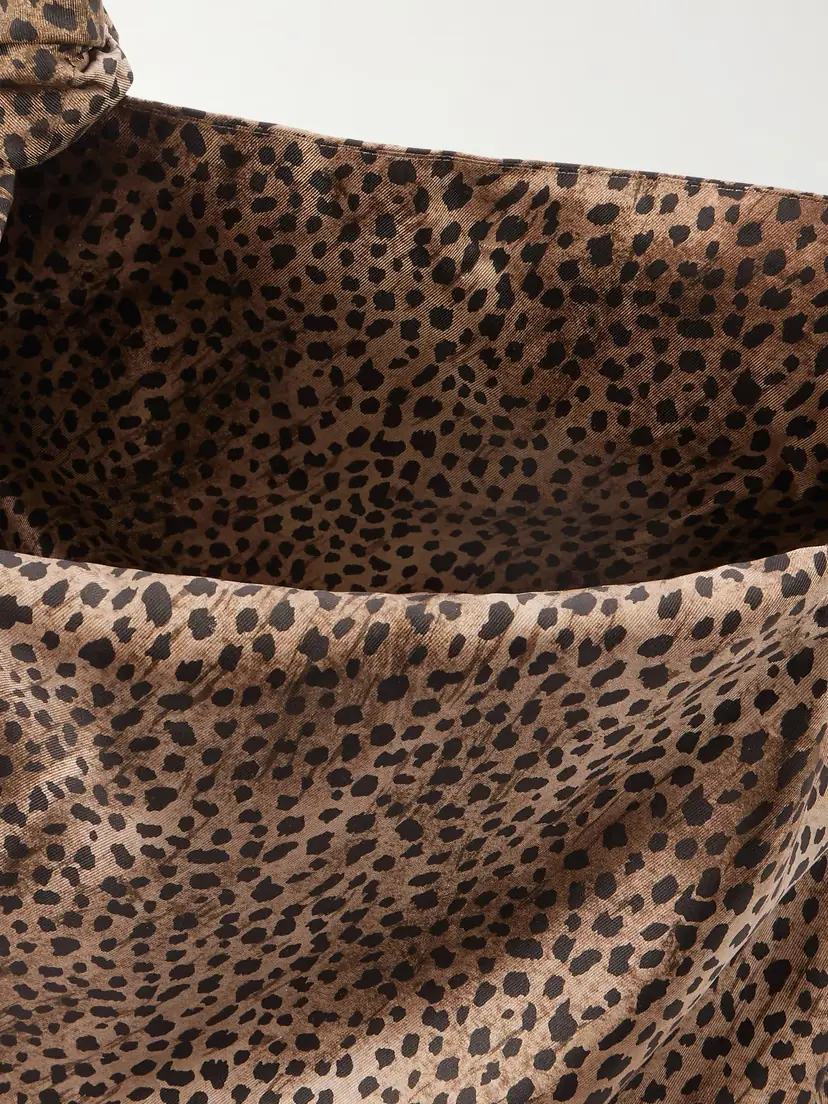 Saint Laurent Amalia Medium Leopard-print Silk-satin Tote | Thumbnail 6 Saint Laurent Amalia Medium Leopard-print Silk-satin Tote | Thumbnail 6