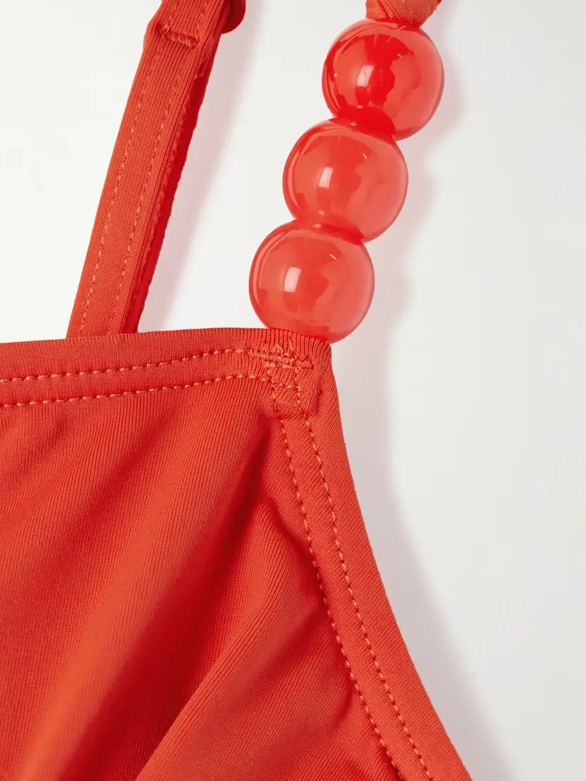 Staud Cleo Bead-embellished Tankini Top | Thumbnail 4