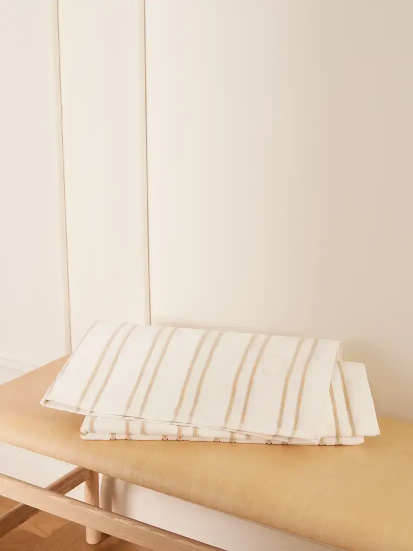 Brunello Cucinelli Embroidered Striped Cotton-terry Beach Towel