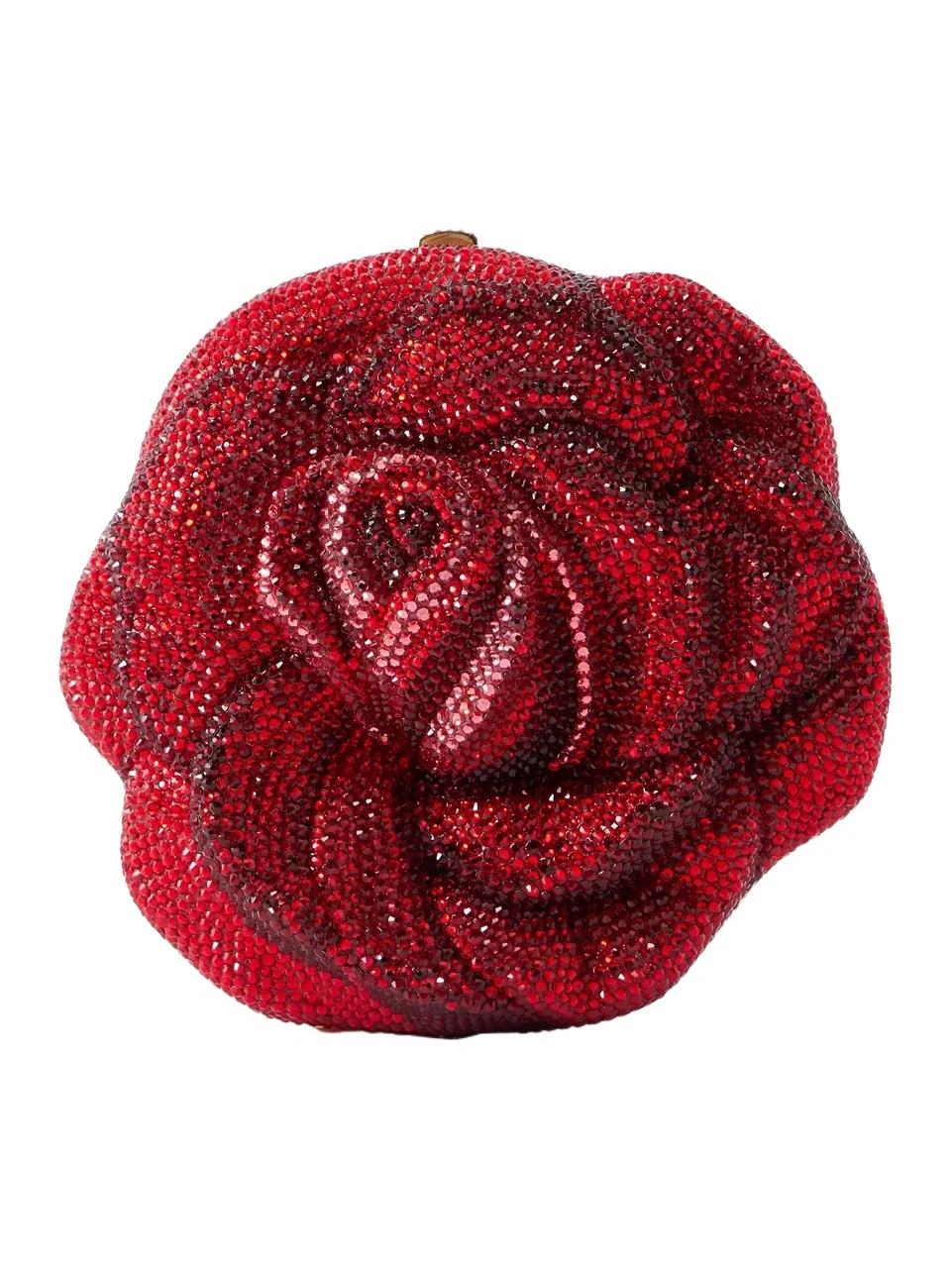 Rose Desiree Crystal-embellished Gold-tone Clutch