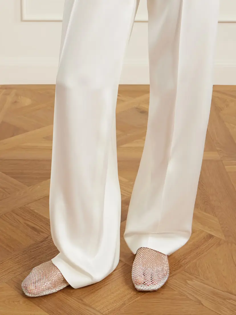 Christopher Esber Minette Ombré Crystal-embellished Mesh Ballet Flats | Thumbnail 2