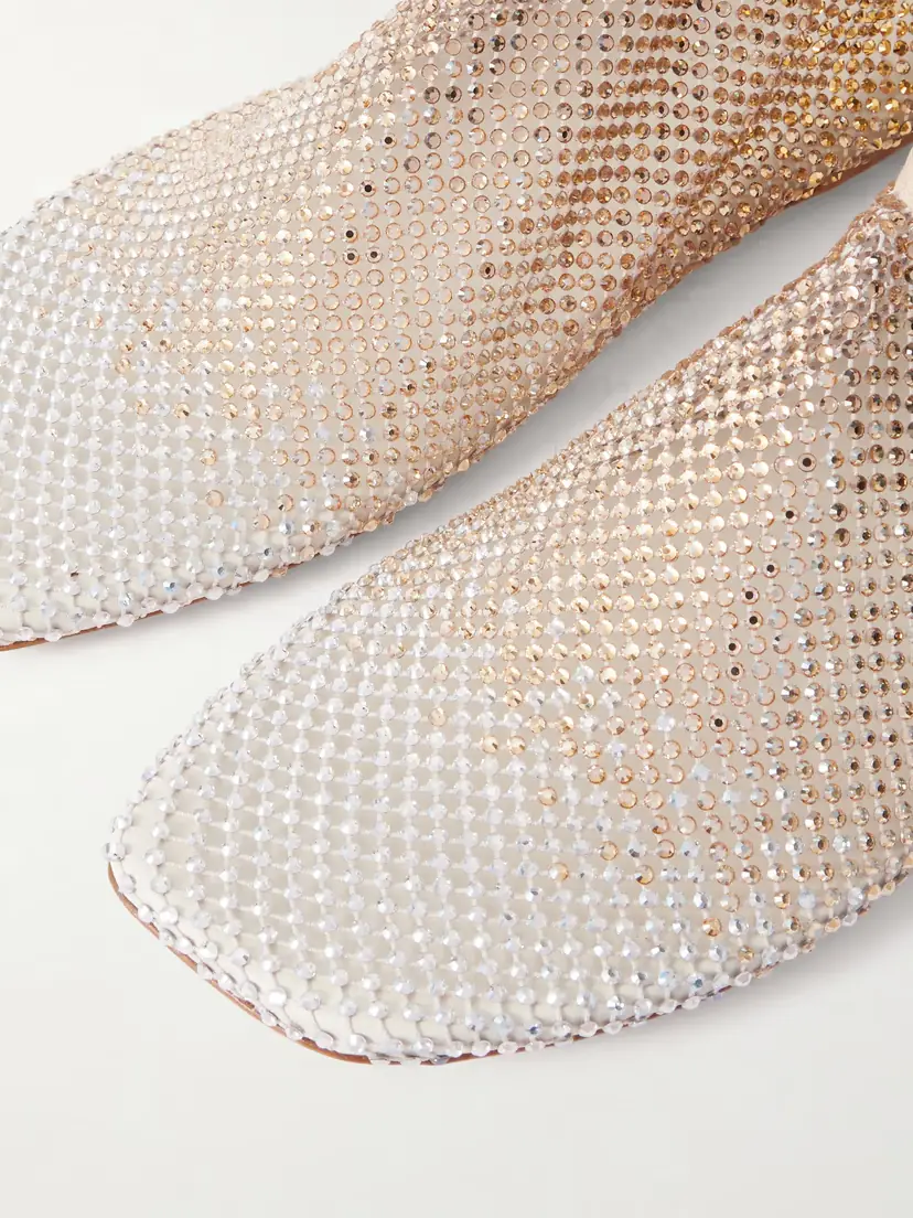Christopher Esber Minette Ombré Crystal-embellished Mesh Ballet Flats | Thumbnail 5