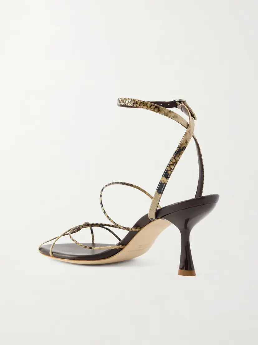 Christopher Esber Blaze Snake-effect Leather Sandals | Thumbnail 3 Christopher Esber Blaze Snake-effect Leather Sandals | Thumbnail 3