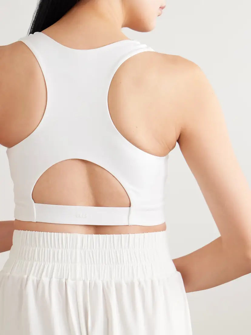 Eres Marie-josé Cutout Embroidered Stretch-jersey Sports Bra | Thumbnail 3 Eres Marie-josé Cutout Embroidered Stretch-jersey Sports Bra | Thumbnail 3