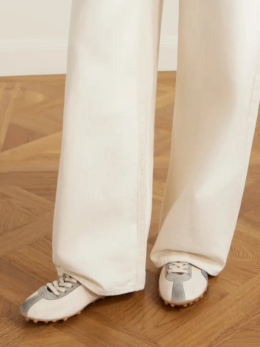 Maison Margiela Sprinter Suede-trimmed Textured-leather Sneakers | Thumbnail 2 Maison Margiela Sprinter Suede-trimmed Textured-leather Sneakers | Thumbnail 2