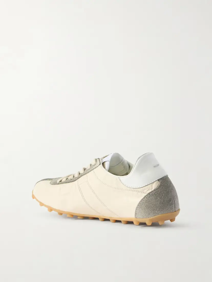 Maison Margiela Sprinter Suede-trimmed Textured-leather Sneakers | Thumbnail 3 Maison Margiela Sprinter Suede-trimmed Textured-leather Sneakers | Thumbnail 3