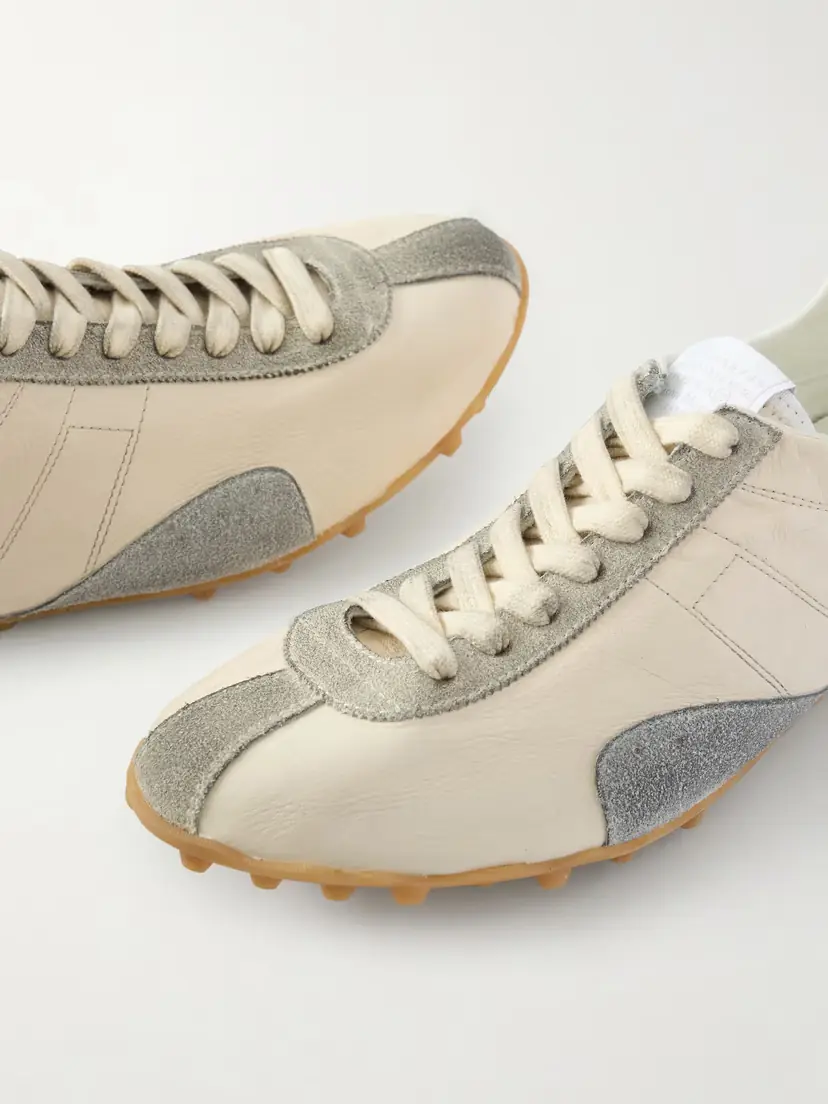 Maison Margiela Sprinter Suede-trimmed Textured-leather Sneakers | Thumbnail 5 Maison Margiela Sprinter Suede-trimmed Textured-leather Sneakers | Thumbnail 5
