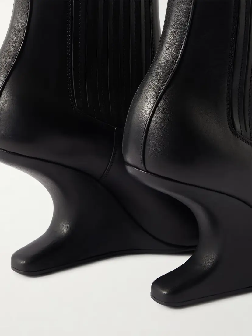 Rick Owens Cantilever Leather Ankle Boots | Thumbnail 5