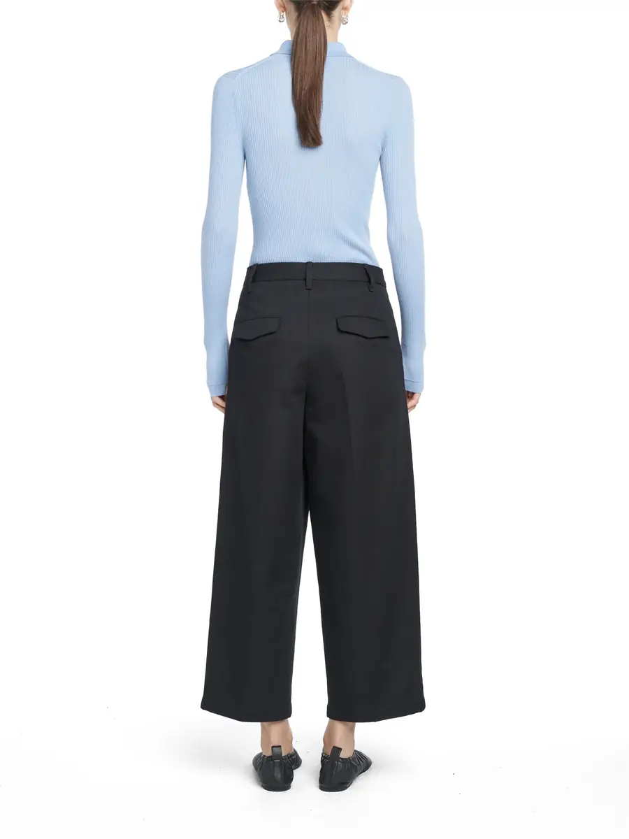 Maria McManus Merino Wool Long Sleeve Tiny Button Polo | Thumbnail 3 Maria McManus Merino Wool Long Sleeve Tiny Button Polo | Thumbnail 3