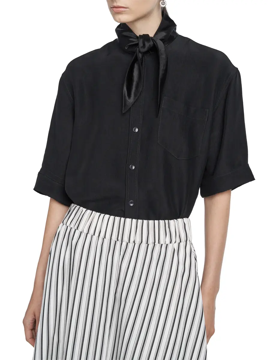 Maria McManus Short Sleeve Necktie Shirt | Thumbnail 4