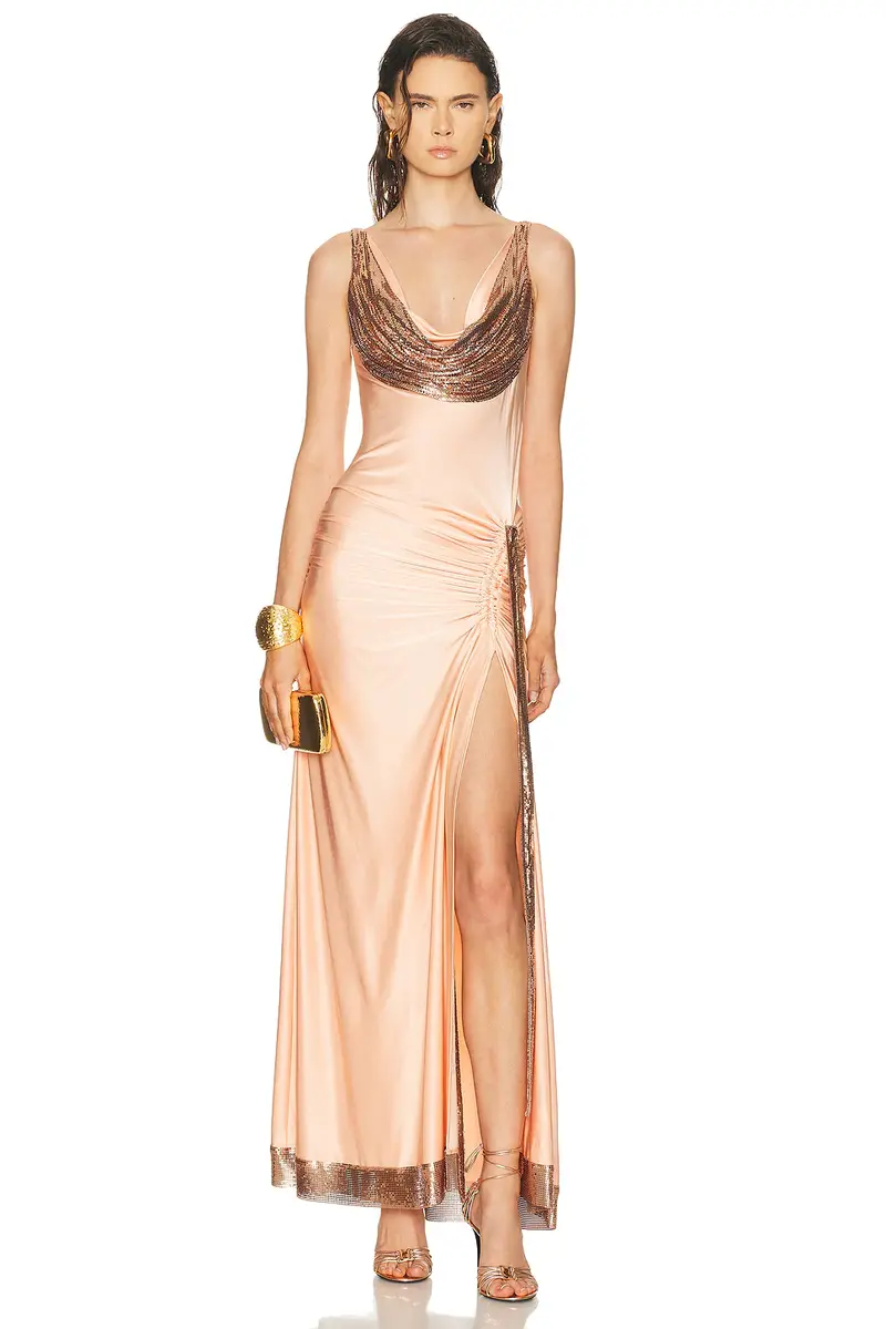 RABANNE Side Slit Gown | Image 1 RABANNE Side Slit Gown | Image 1
