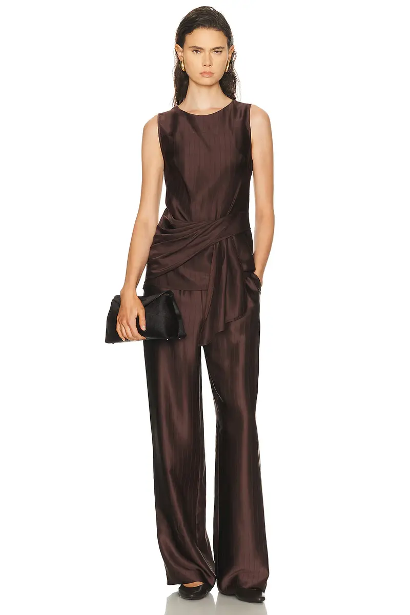 Loulou de Saison Fonda Draped Asymmetric Top | Thumbnail 5 Loulou de Saison Fonda Draped Asymmetric Top | Thumbnail 5