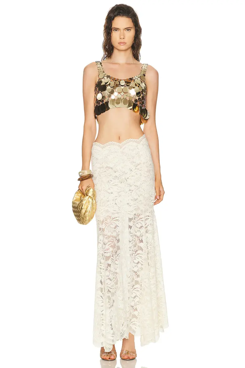 Rabanne Lace Long Skirt | Thumbnail 5 Rabanne Lace Long Skirt | Thumbnail 5