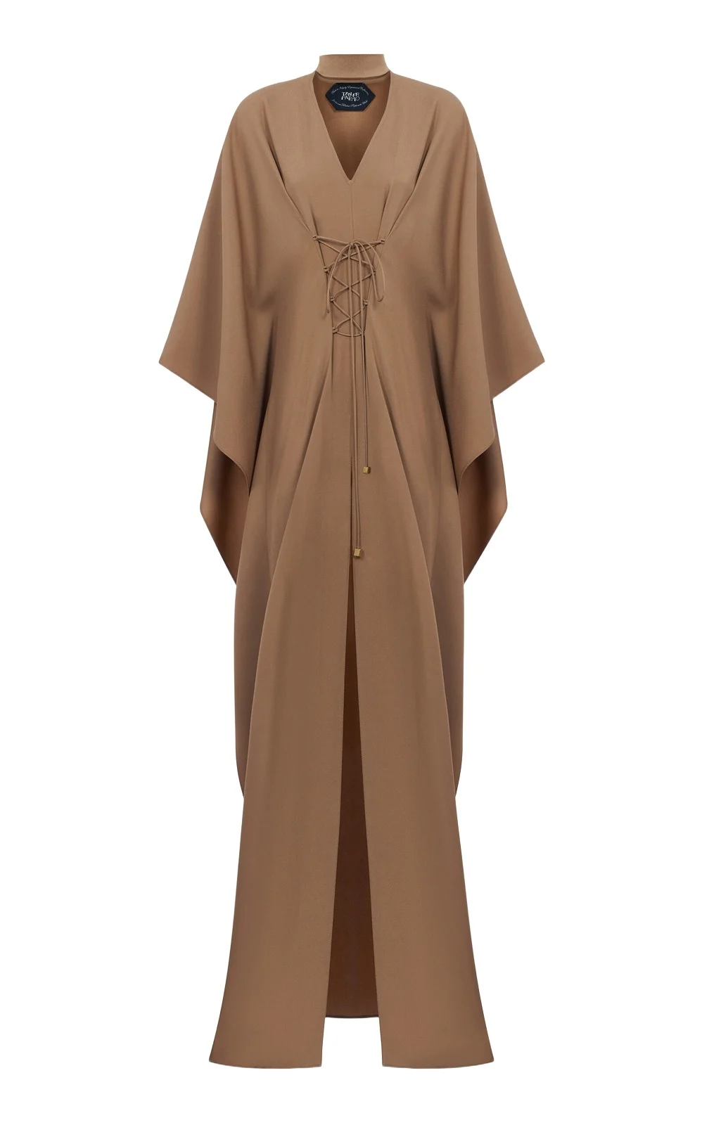 Taller Marmo Sierra Fringed Crepe Cady Caftan Dress