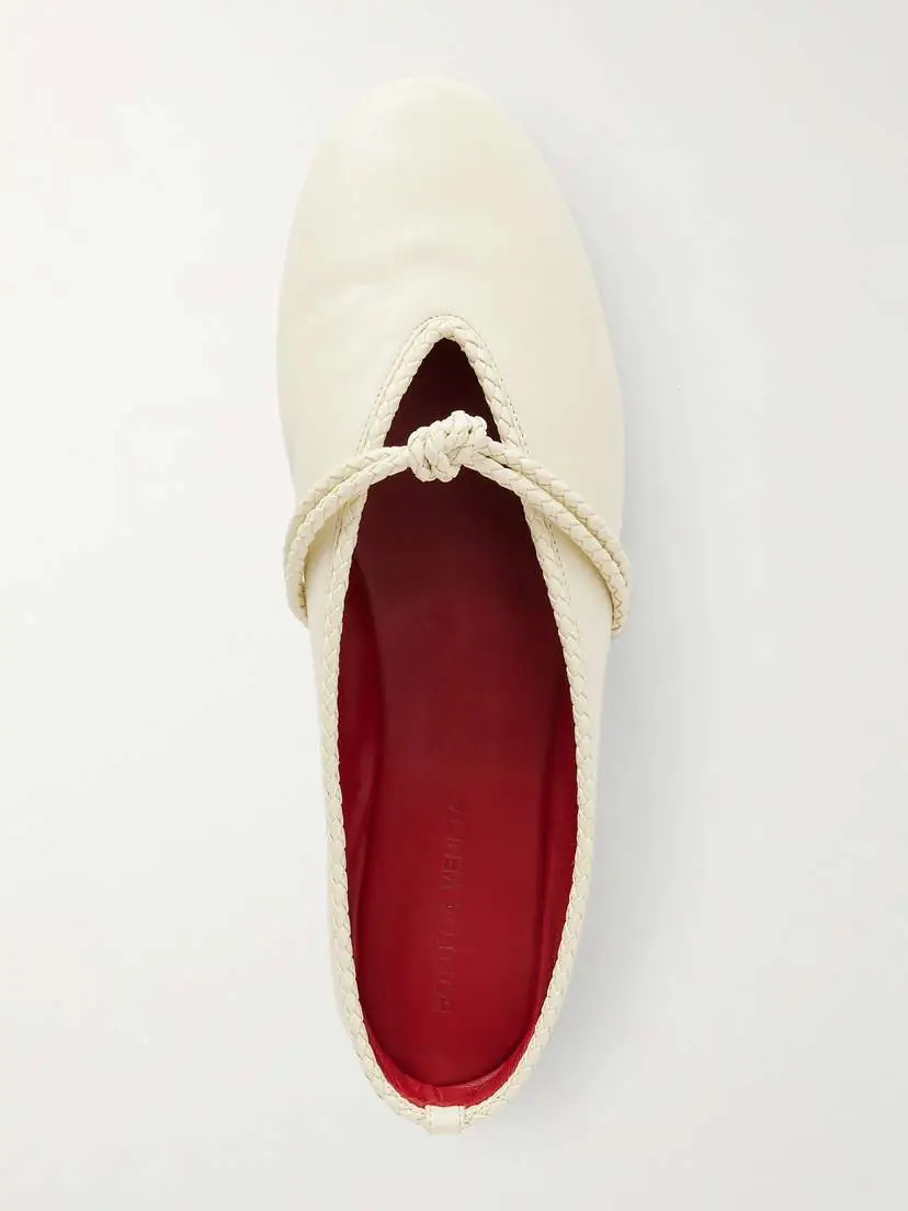Bottega Veneta Rosa Intrecciato-trimmed Leather Mules | Thumbnail 5 Bottega Veneta Rosa Intrecciato-trimmed Leather Mules | Thumbnail 5