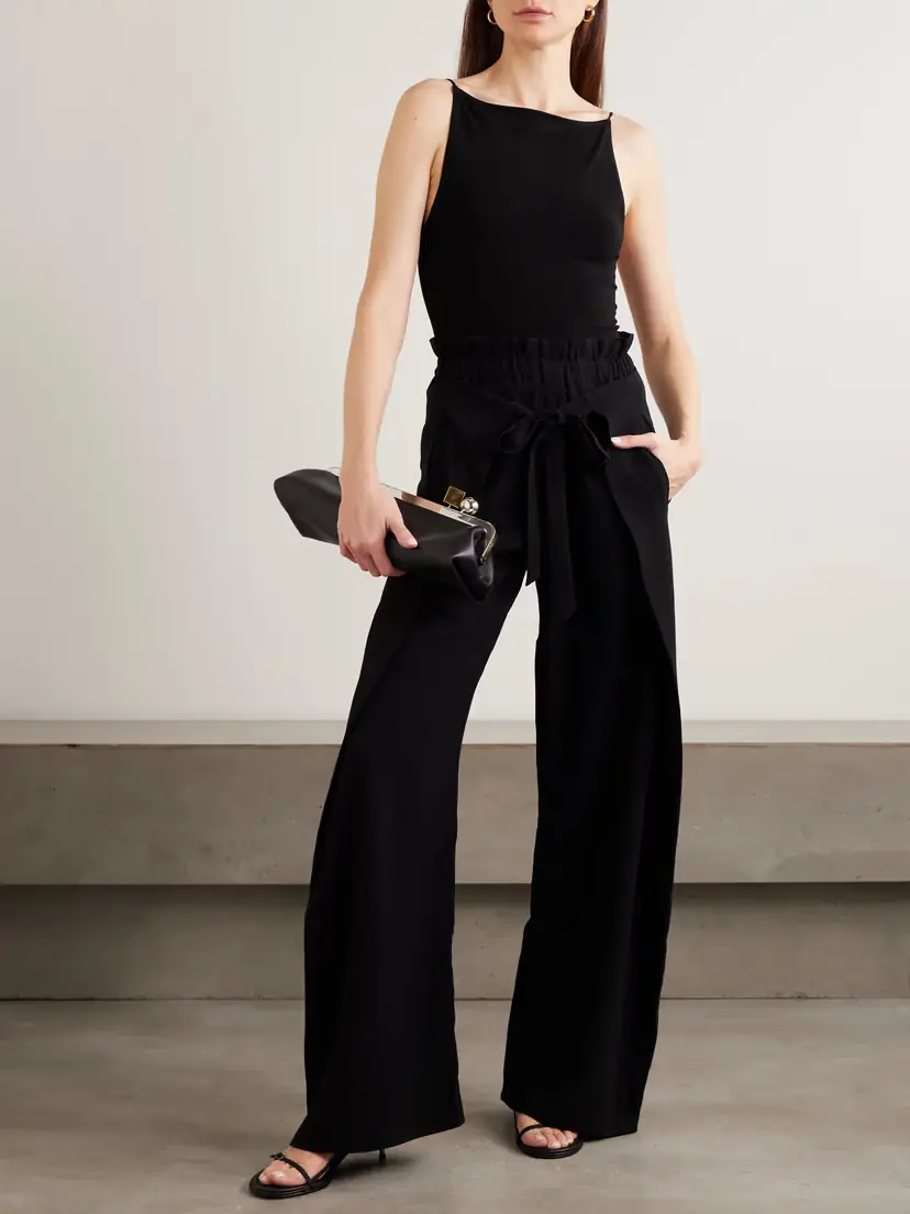 Cult Gaia Naomi Crepe Wide-leg Wrap Pants | Thumbnail 2 Cult Gaia Naomi Crepe Wide-leg Wrap Pants | Thumbnail 2