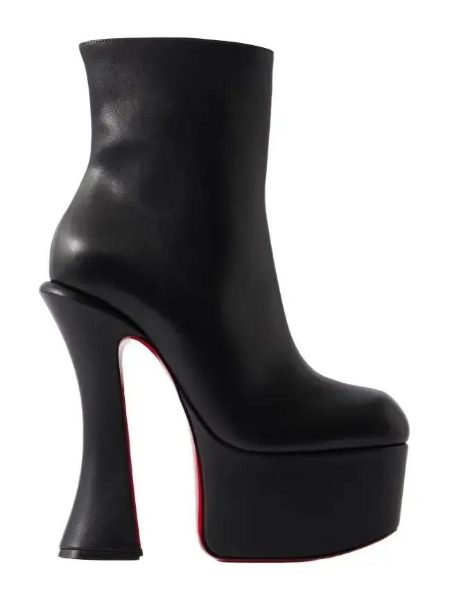 Aquabootie 160 Leather Platform Ankle Boots Aquabootie 160 Leather Platform Ankle Boots