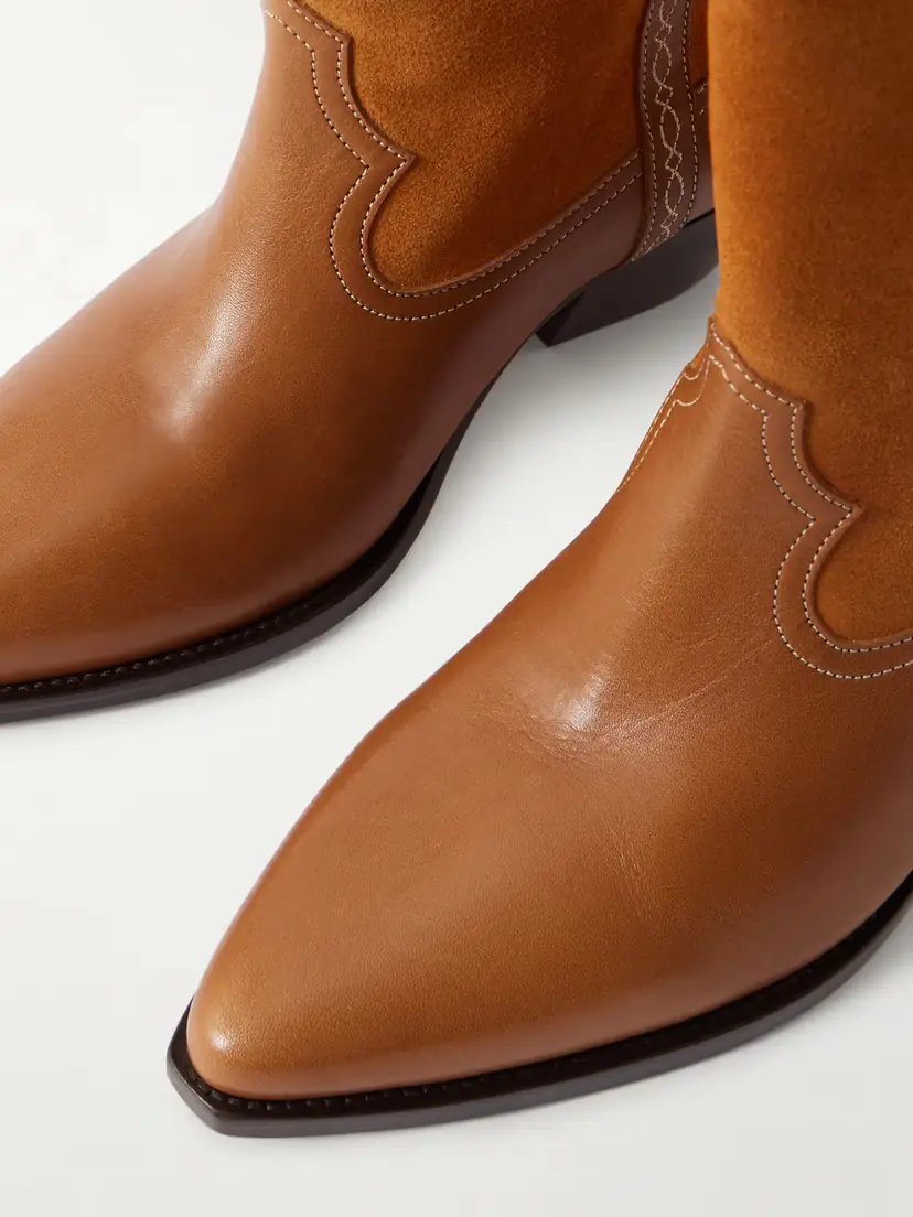 Isabel Marant Duerto Embroidered Suede And Leather Ankle Boots | Thumbnail 5 Isabel Marant Duerto Embroidered Suede And Leather Ankle Boots | Thumbnail 5