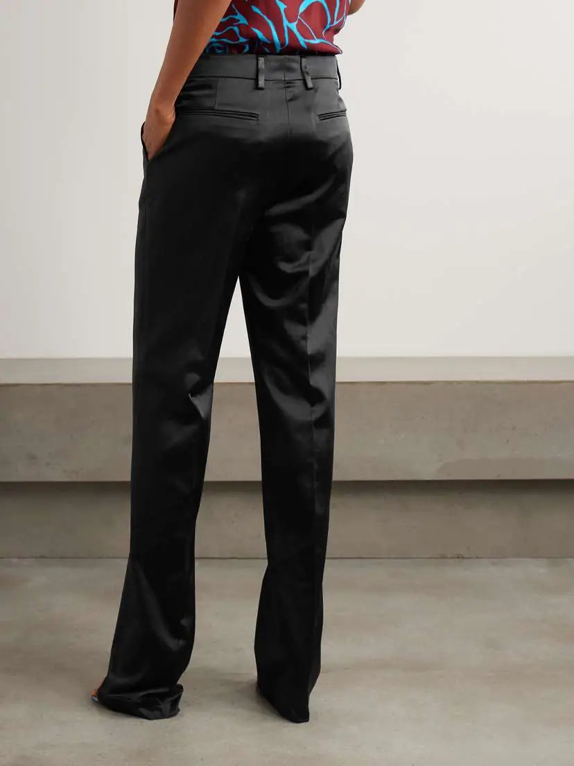 Dries Van Noten Washed Cotton-blend Satin Slim-leg Pants | Thumbnail 4 Dries Van Noten Washed Cotton-blend Satin Slim-leg Pants | Thumbnail 4