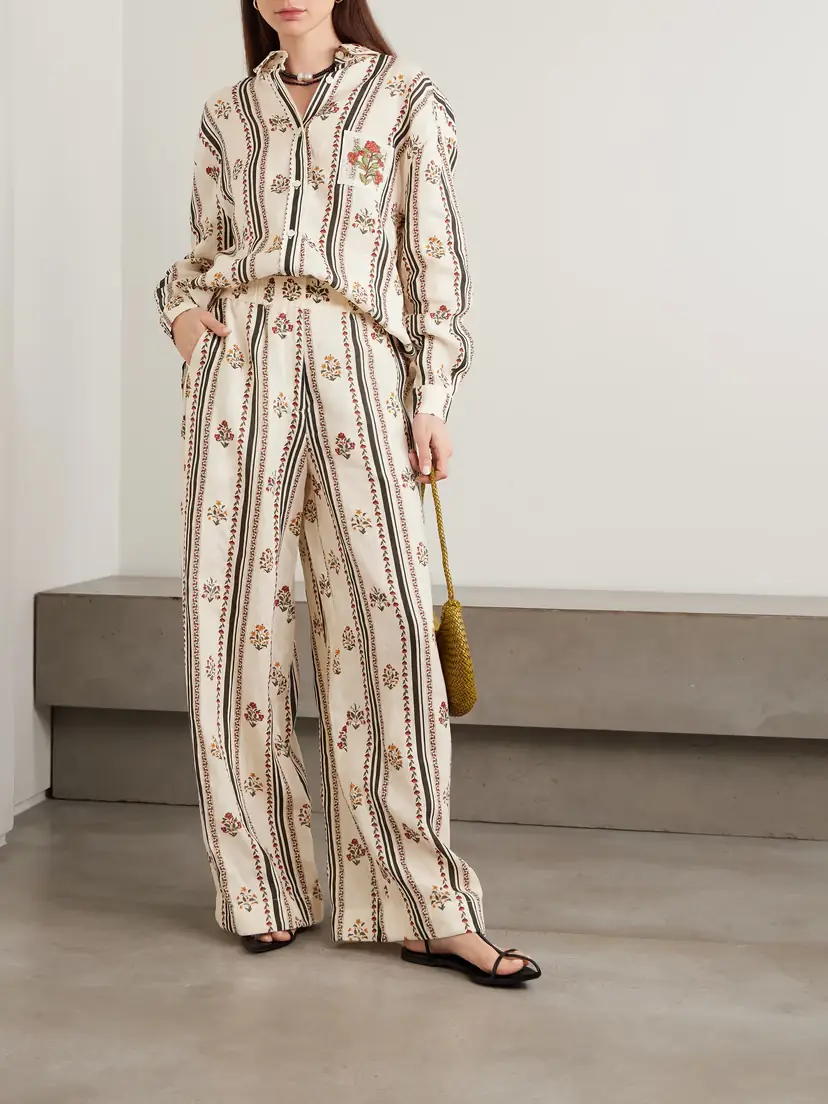Agua by Agua Bendita Tota Andes Floral-print Linen Wide-leg Pants | Thumbnail 2 Agua by Agua Bendita Tota Andes Floral-print Linen Wide-leg Pants | Thumbnail 2