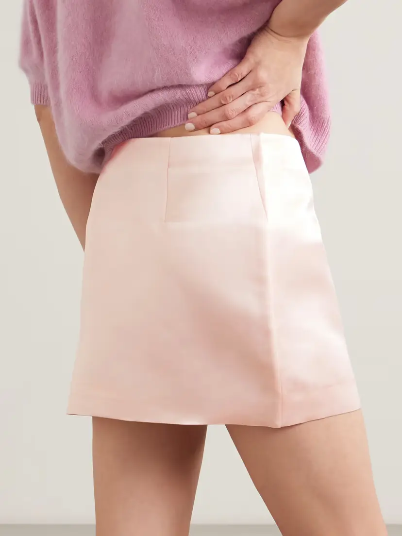 Lisa Yang Silk-satin Mini Skirt | Thumbnail 3