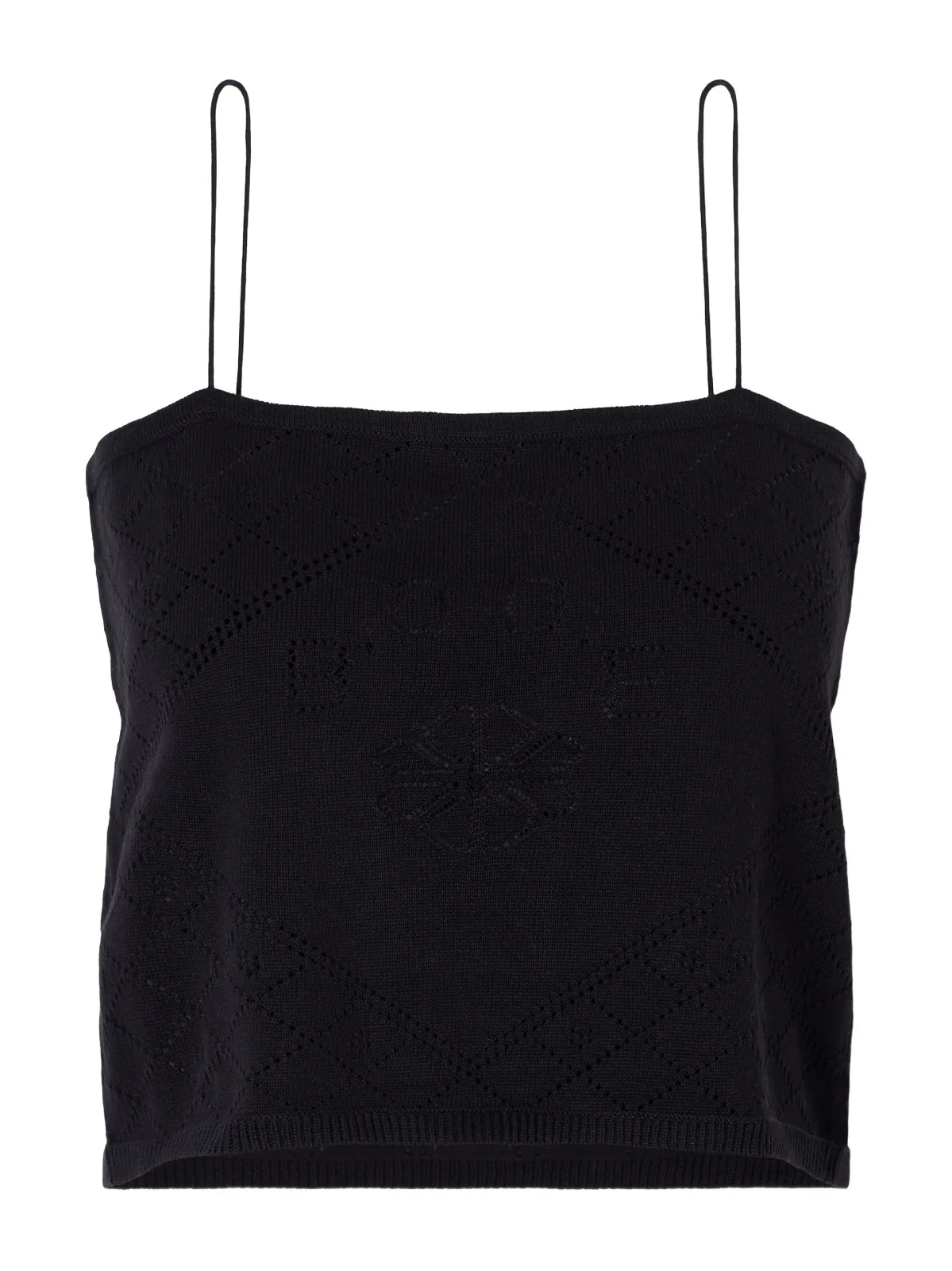 BODE Anisette Cropped Embroidered Cotton Tank Top