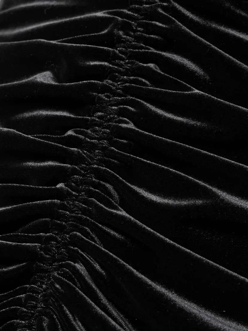 Alex Perry Strapless Ruched Velvet Gown | Thumbnail 4 Alex Perry Strapless Ruched Velvet Gown | Thumbnail 4