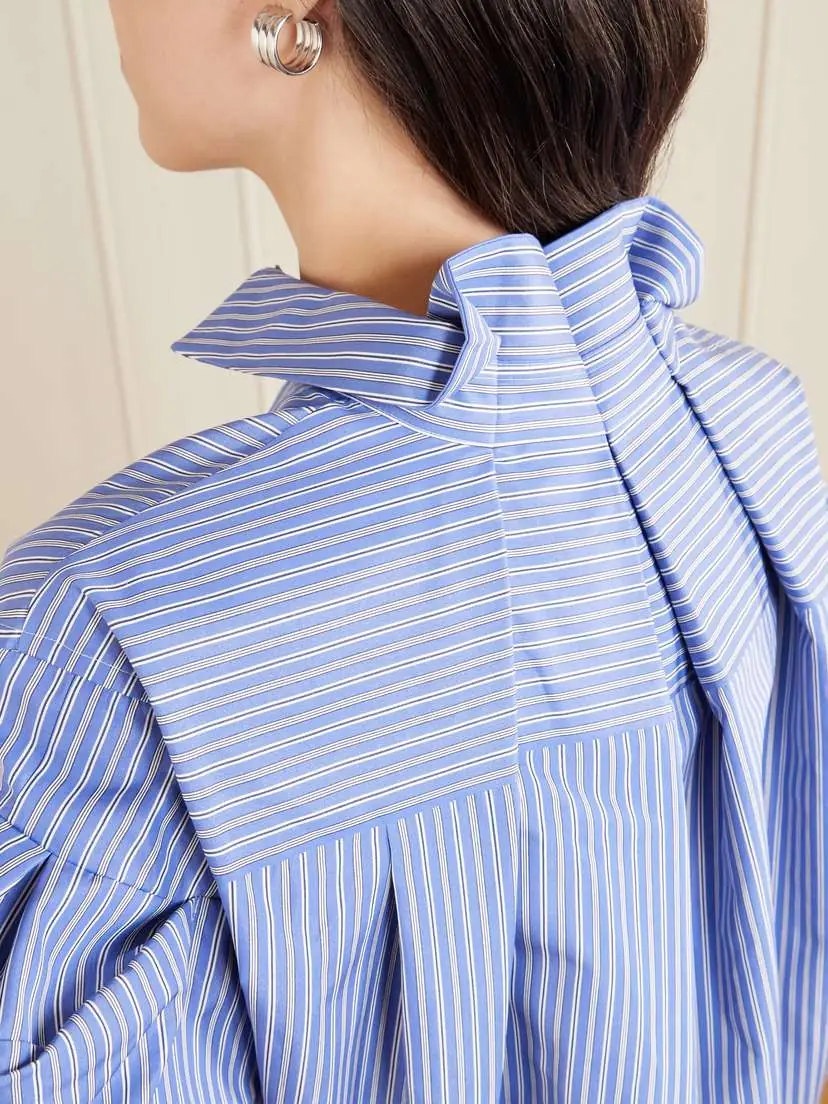 Sacai Striped Cotton-blend Poplin Shirt | Thumbnail 4