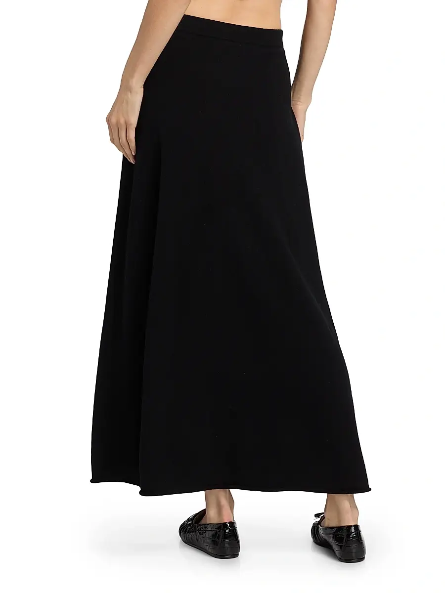 The Elder Statesman Women's Jersey-Knit Cashmere Maxi Skirt | Thumbnail 5 The Elder Statesman Women's Jersey-Knit Cashmere Maxi Skirt | Thumbnail 5