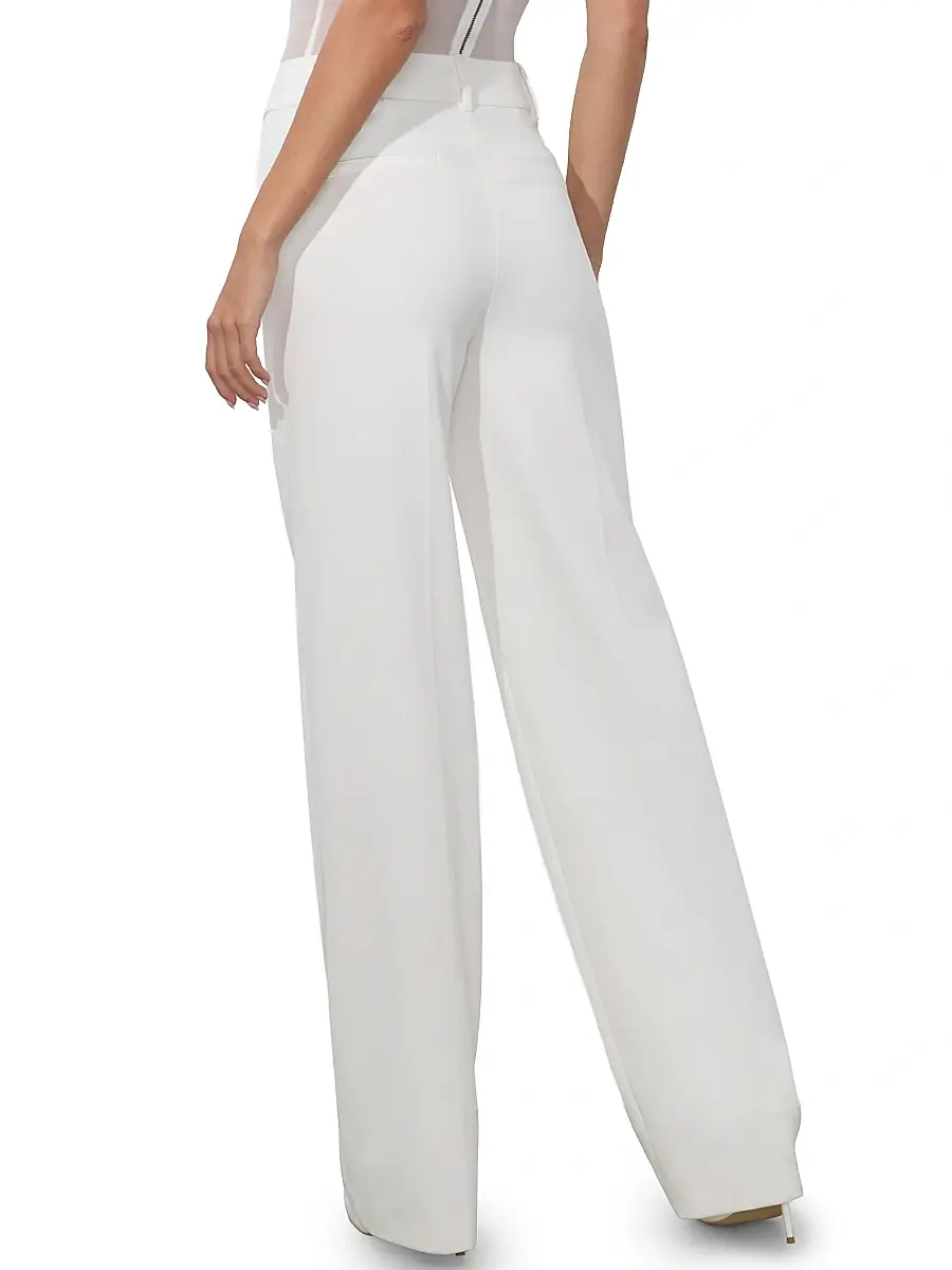 Alice + Olivia Women's Alexander High-Rise Straight-Leg Trousers | Thumbnail 5 Alice + Olivia Women's Alexander High-Rise Straight-Leg Trousers | Thumbnail 5