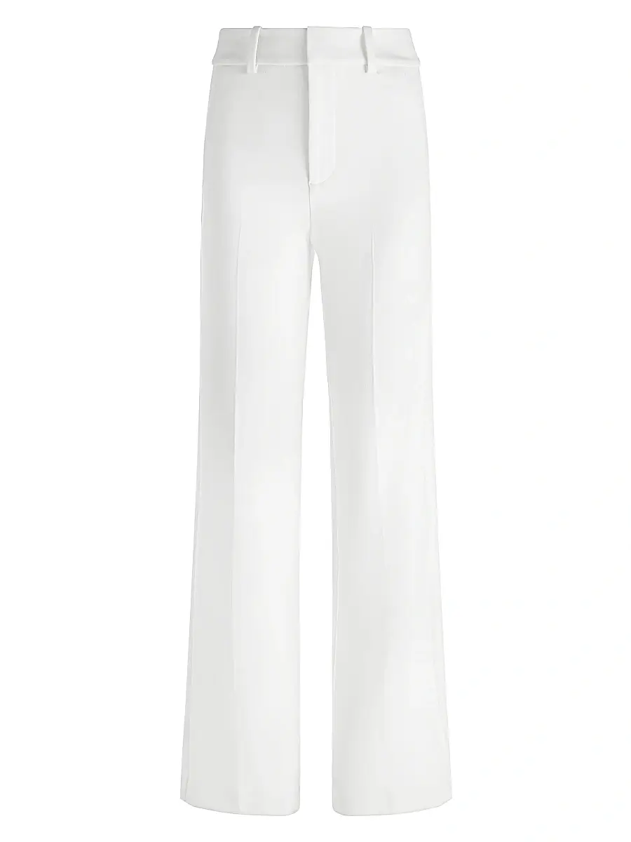 Alice + Olivia Women's Alexander High-Rise Straight-Leg Trousers