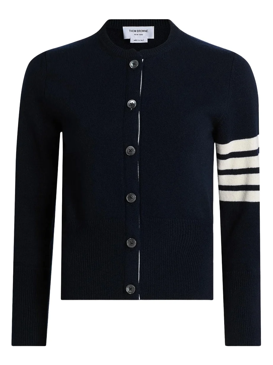 Women's Four Bar Wool Cardigan