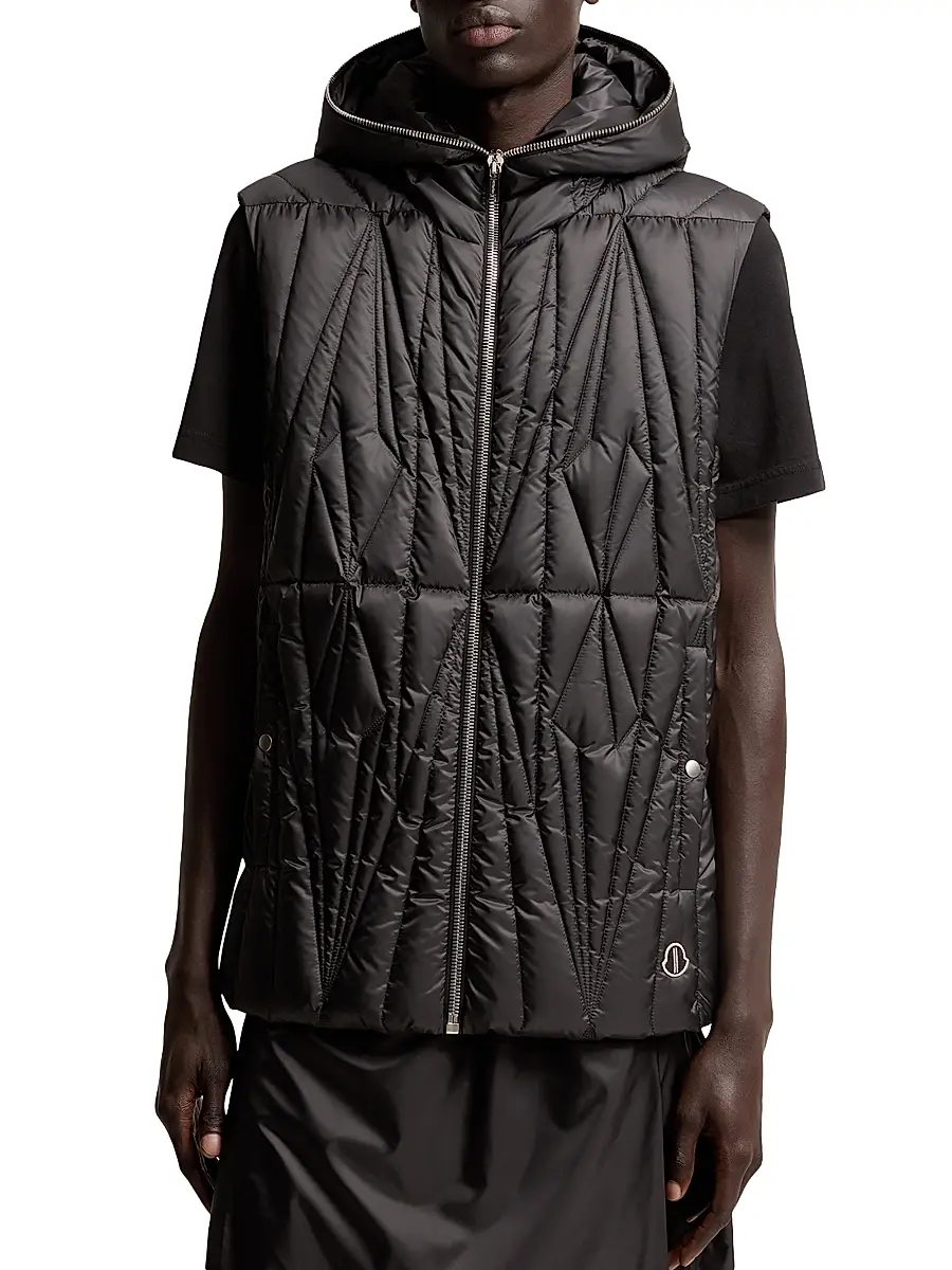 Moncler Men's + Rick Owens Geocamo Ziplock Puffer Vest | Thumbnail 2 Moncler Men's + Rick Owens Geocamo Ziplock Puffer Vest | Thumbnail 2
