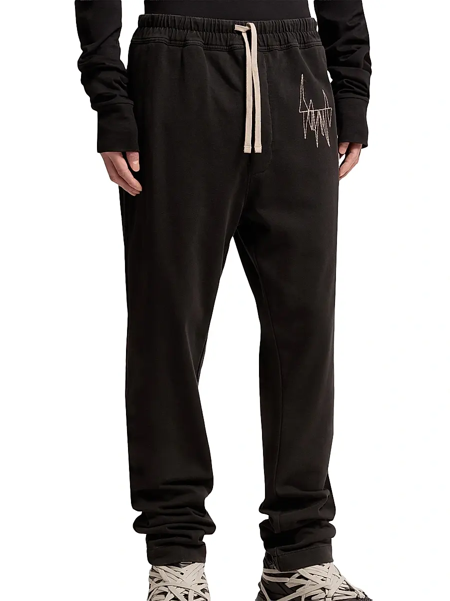 Moncler Men's + Rick Owens Sweatpants in Cotton | Thumbnail 2 Moncler Men's + Rick Owens Sweatpants in Cotton | Thumbnail 2